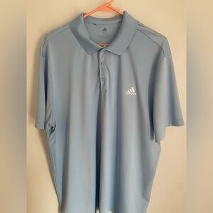Adidas Men's Light Blue Polo Shirt